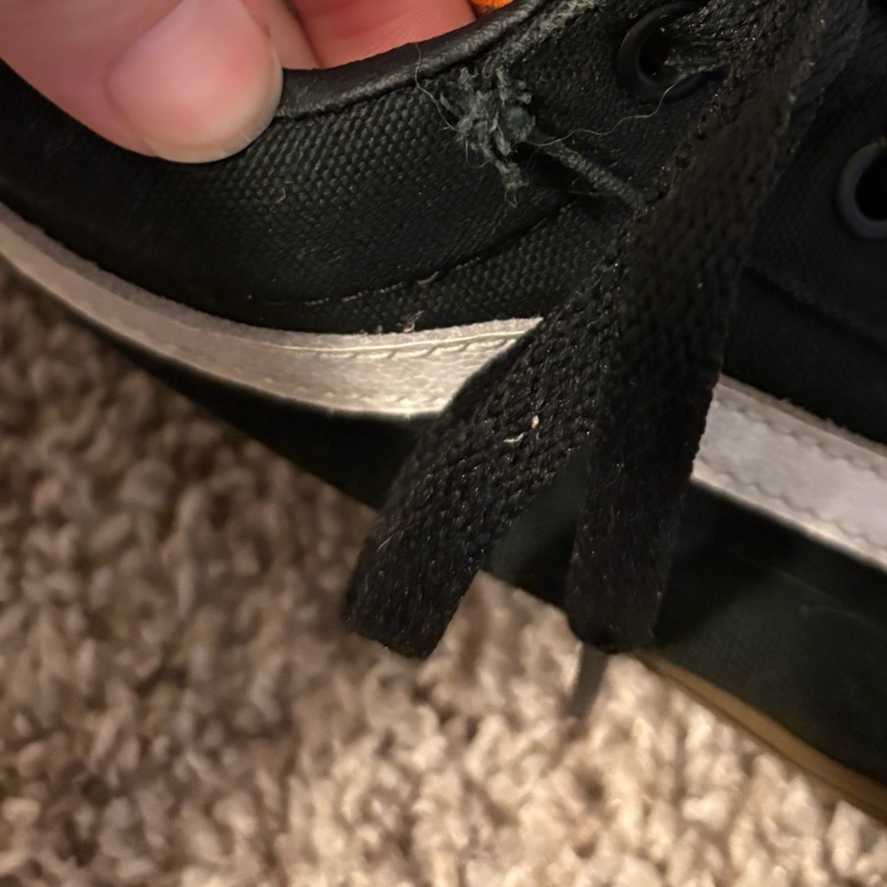 Vans Black and White Sneakers with Brown Sole - Picture 8 of 11